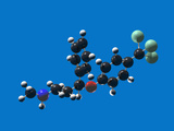 Molecular Model of Fluoxetine (Prozac)