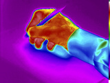 Thermogram of a Hand Writing