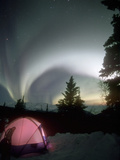 Aurora Borealis  Northern Lights  Alaska Mountain Range  Alaska  North America  USA