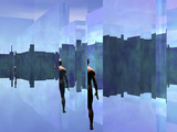Man Trapped in a Maze of Glass