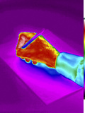 Thermogram of a Hand Writing
