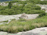 Cairns on Cadillac Mountain Trail  Acadia National Park  Maine