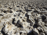 The Devil's Golf Course Is a Large Salt Pan with Irregular and Rough Surfaces