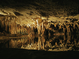 Dream Lake Reflects a Mirror Image of the Hanging Stalactites  Luray Caverns  Virginia