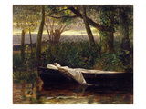 The Lady of Shalott  1862 (Oil on Canvas)