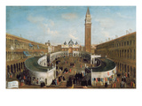 Fair in St Mark's Square (Oil on Canvas)