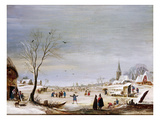 Winter Landscape (Oil on Canvas)
