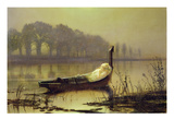 The Lady of Shalott'  C1875 (Oil on Canvas)