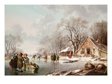 Winter Scene (Oil on Canvas)