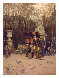 Beating the Retreat in the Tuileries Gardens  1867 (Panel)