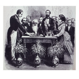 Professor Samuel Finley Breese Morse (1791-1872) Explaining the Function of His Invention