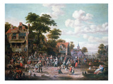 Village Festival  1716 (Oil on Canvas)