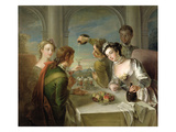 The Sense of Taste  C1744-47 (Oil on Canvas) (See also 129301 and 129303)