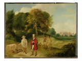 J M W Turner (1775-1851) and Walter Ramsden Fawkes (1769-1825) at Farnley Hall  C1820-24