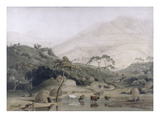 A Kaffir Village  C1801 (W/C and Graphite on Paper)