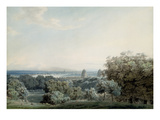 London from Greenwich Hill  C1791 (W/C  Black Ink and Wash over Graphite on Wove Paper)