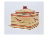 Salish Basket Depicting Birds  from the Northwest Coast (Woven Fibre)
