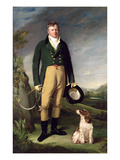 An Unknown Man with His Dog  1815 (Oil on Canvas)