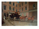 The Departure of the Diligence from Southampton (Oil on Canvas)