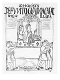 The Body of Huayana Capac Being Carried from Quito to Cuzco for Burial (Woodcut)