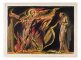 A Naked Man in Flames  Plate 26 from 'Jerusalem'  1804-20
