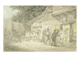 The Waggoner's Rest  C1800-05 (Pen and Ink and W/C over Pencil on Paper)