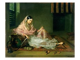 Muslim Lady Reclining  1789 (Oil on Canvas)