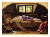 The Death of Chatterton  C1856 (Oil on Panel)