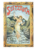 Poster Advertising 'Seltzbach' Pure Natural Mineral Water from the Seltzbach Springs