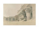 Temple of Horus  Edfu  from 'Egypt and Nubia'  Engraved by Louis Haghe (1806-85)