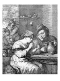 Interior of an Inn  Etched by Coryn Boel (Etching)
