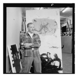 Adolph Gottlieb (1903-74) in His Studio (Photo)