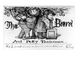 The Bard and Petty Tradesman  1868 (Pen and Ink on Paper)