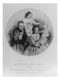 Thomas De Quincey and His Family  1855 (Engraving)