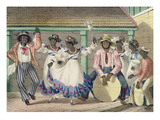 French Set-Girls  Plate 7 from 'sketches of Character'  1838 (Colour Litho)