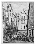The Rue Pirouette  1860 (B/W Photo)