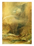 Devil's Bridge  St Gotthard's Pass  C1804 (W/C and White Wax Crayon on Wove Paper)