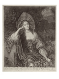 Barbara Duchess of Cleaveland (1641-1709) as a Shepherdess Engraved by William Sherwin (1645-1711)