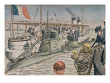 The Bizerte Catastrophe  Illustration from 'Le Petit Journal'  4th April 1906 (Coloured Engraving)