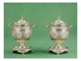 Sugar-Vases  a Pair  Part of an Ambassadorial Service  Made by Benjamin and James Smith  1810-11