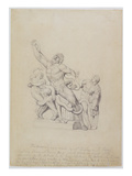 Copy of the Laocoon  for Rees's Cyclopedia  1815 (Graphite on Laid Paper)