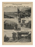 Snapshots of the Rail Strike  Illustration from 'Le Petit Journal'  Supplement Illustre