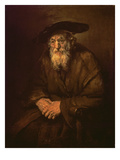 Portrait of an Old Jew (Oil on Canvas)