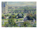 View of the Tuileries Gardens  Paris  1876 (Oil on Canvas)