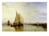 Dort or Dordrecht: the Dort Packet-Boat from Rotterdam Becalmed  1817-18 (Oil on Canvas)