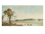 North West View of Wakefield Lodge in Whittlebury Forest  Northamptonshire  1767