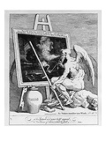 Time Smoking a Picture  1761 (Engraving)