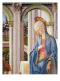 The Annunciation  Detail of the Virgin Mary (Oil on Panel) (Detail of 244961)