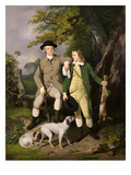 Portrait of a Sportsman with His Son  1779 (Oil on Canvas)