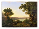 Lake Albano  Italy  1777 (Oil on Canvas)